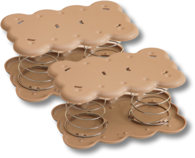 247Products 티슈업+ 티슈 케이스 스프링 크림&모카, 2.모카브라운, 2개