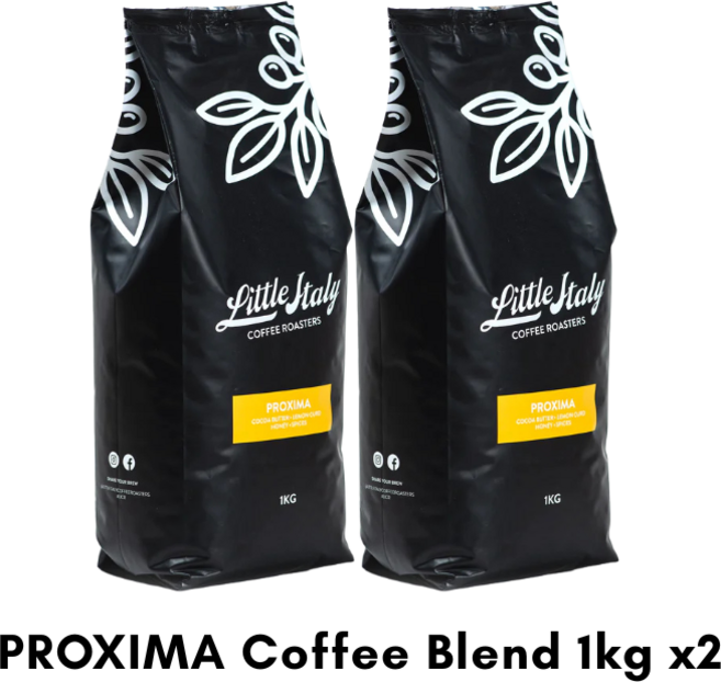 호주 커피 원두 직구 로컬 로스터리 카페 납품 부드러운 PROXIMA 블렌드, 1kg, 2개, 홀빈(분쇄안함)