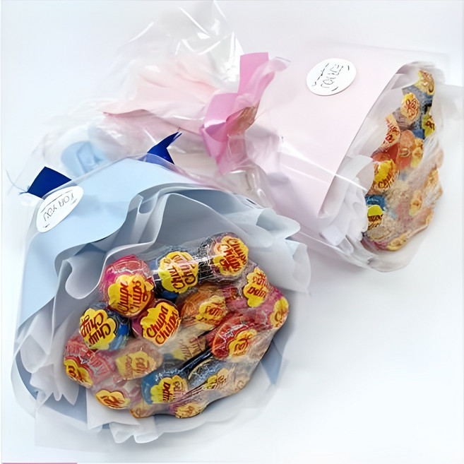 사탕부케 스윗 츄파 캔디 부케 사탕부케 꽃다발 재롱잔치 발표회 유치원 졸업식 선물 꽃다발, 입학을축하합니다, 블루