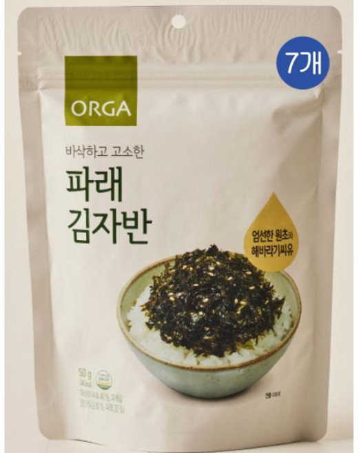 올가 파래 김자반 바삭하고 고소한, 50g, 7개