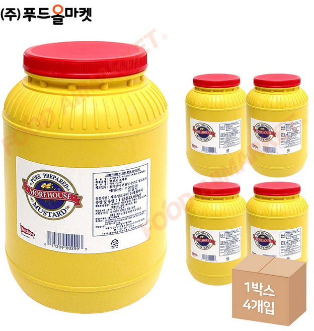 모아하우스 머스타드 3628g, 3.63kg, 4개