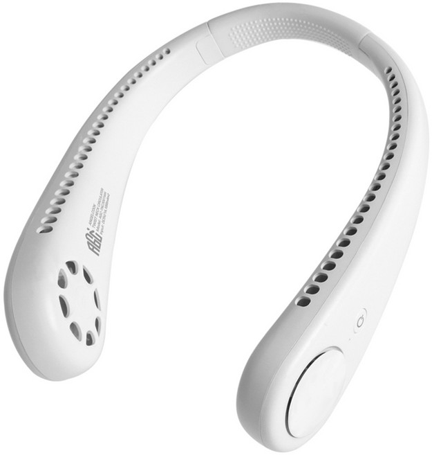 엔젤쿡 무선 트위스트 BLDC 넥밴드 선풍기, AGC-TNC3001WH, 화이트