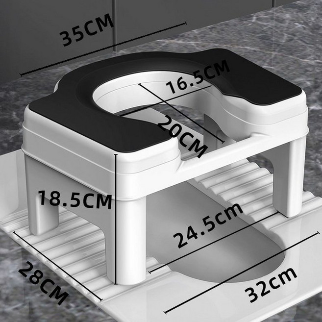 구멍 뚫린 의자 접이식 간이 변기 가정용 좌욕 어르신, 1개