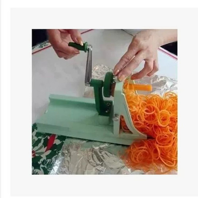 후덕죽 당근 채칼 라페 국수 감자 슬라이서 회전 돌돌이 슬라이스 다용도 조절 스파이럴라이저, 1개, 기본 대표 이미지 - 후덕죽 추천