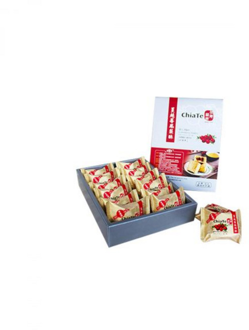 Chia Te 케이크 스낵 차이 테 크랜베리 케이크12개 의 대만 선물 신선한 재고 음식 아이캐리, 크랜베리 케이크(12개), 600g, 1개