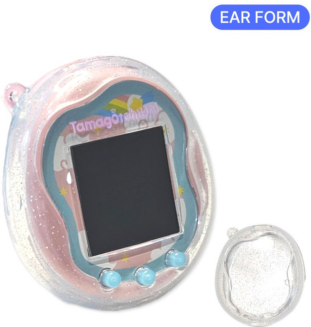이어폼 다마고치 유니 글리터 케이스 호환, 레인보우 D013