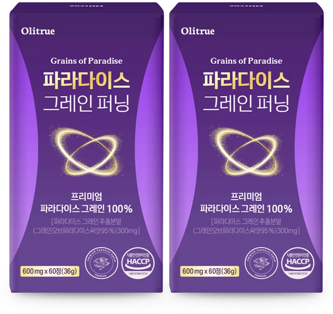 [정품] 파라다이스 그레인 퍼닝, 2개, 60정 - 쿠팡
