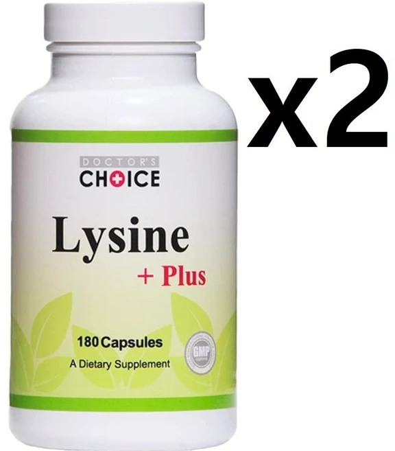 리신 Lysine + plus L 라이신180캡슐 약2개월치 x2개 26년 5월 중순 배송예정 - 쿠팡