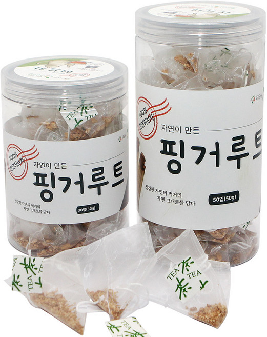 지구마을 삼각티백 허브차 핑거루트 허브티백차, 1개, 30개입, 1g