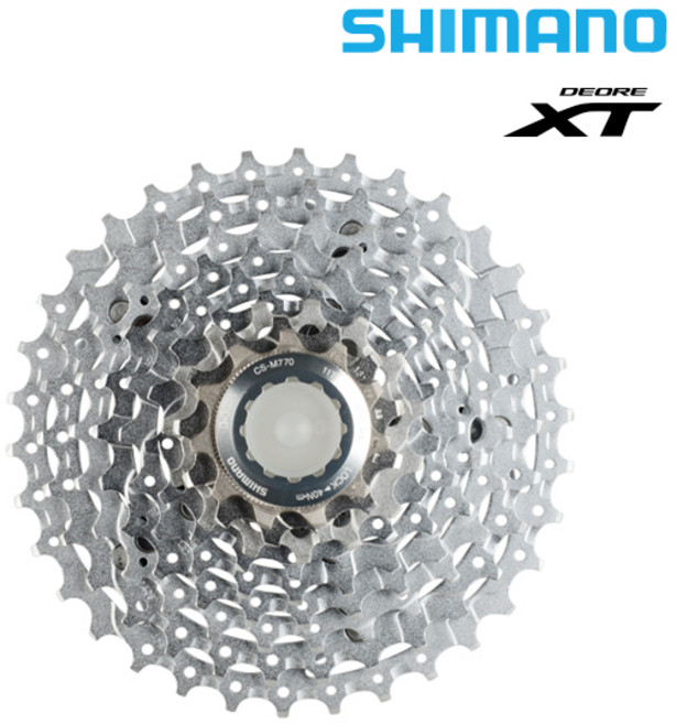 자전거 스프라켓 시마노 CS-M770 XT MTB 9단, 9단 11-34T, 1개