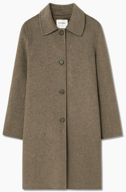 [국내백화점] 쉬즈미스 캐시미어 울 혼방 핸드메이드 맥코트 여성 명품코트 코디