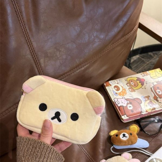 리락쿠마 귀여운 봉제 동전지갑 미니 파우치 캐릭터 카드지갑수납 파우치