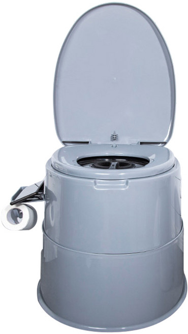 마메 휴대용 이동식변기 분리형 노인용 좌변기, 그레이, 1개