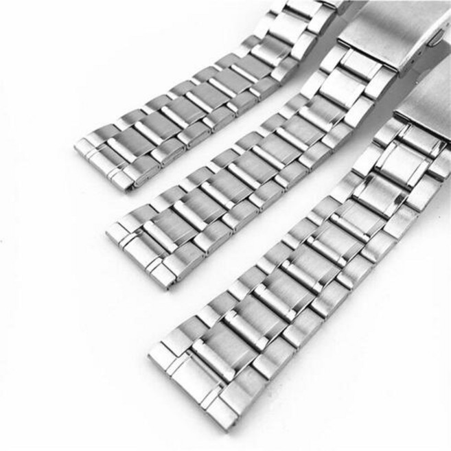 스텐 손목 시계줄 은색 교체 워치 스틸 만들기 아날로그 스트랩 디지털 버클