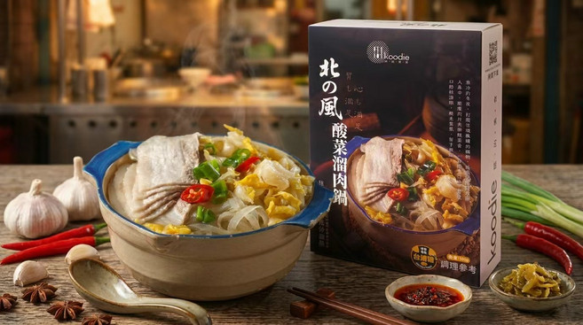 koodie 北之風 酸菜溜肉鍋, 450公克, 1