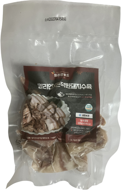 밀리언푸드 돼지 머릿고기 뽈살 수육, 1개, 150g