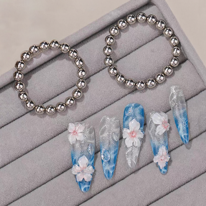 윤슬 바다 물결네일 원형구슬자석 5mm (20개입), 1개