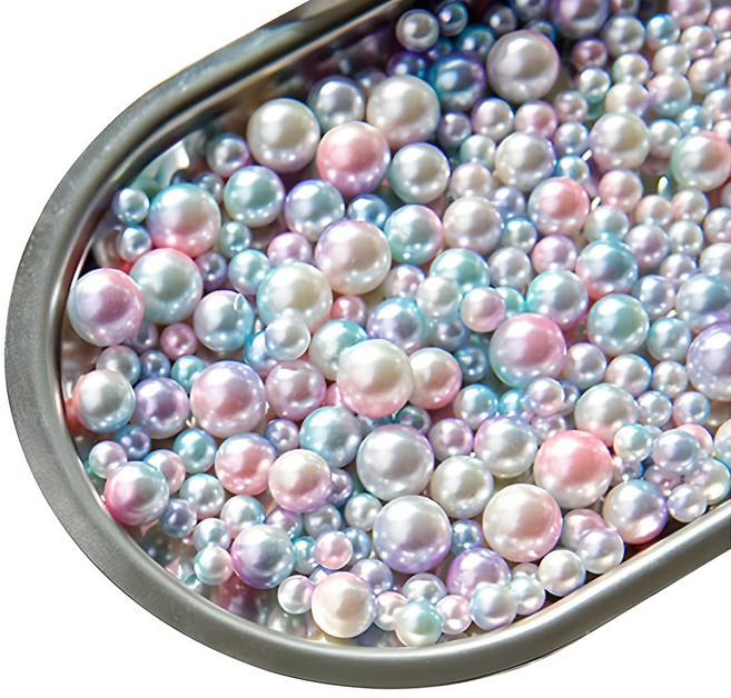 펄 진주 구슬 100p, 머메이드퍼플, 1세트