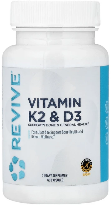 Revive Vitamin K2 & D3 60 Capsules, Revive, Vitamin K2 & D3, 60 Ca, 1개 - 쿠팡