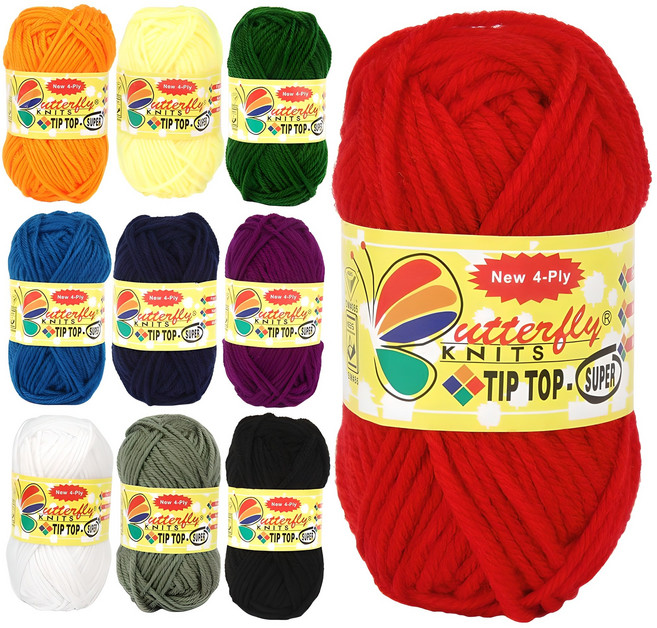 브랜드얀 나비얀 뜨개실 10p, 혼합 색상, 1개