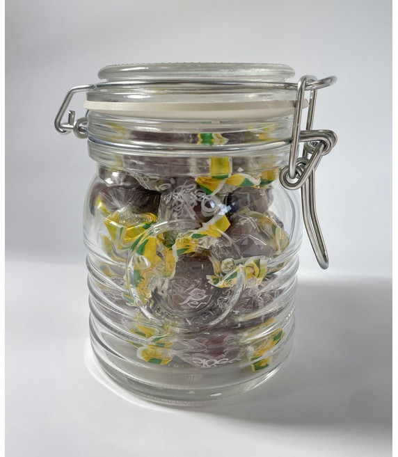 (캡슐 커피 증정)페를레디솔레 사탕 레몬 캔디 이태리씨 유리병 OFFICINA 350, 블루베리, 1개, 350ml