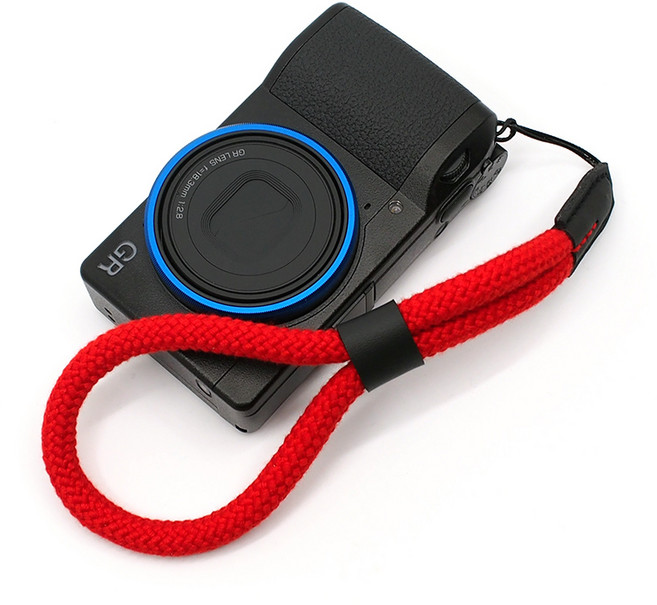 카메라 순면 손목 핸드 스트랩 리코GR3X/소니ZV1M2/소니RX100/캐논G7X, QM - 레드, 1개