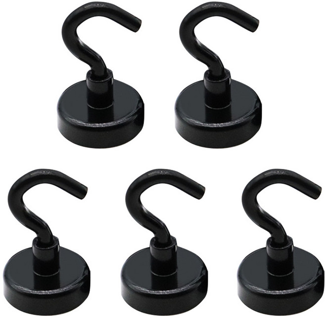 로지 강력한 블랙 고리자석, 5개