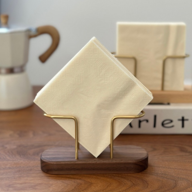 에바오 우드감성 홈 카페 음식점 냅킨꽂이 홀더, 밤나무, 1개