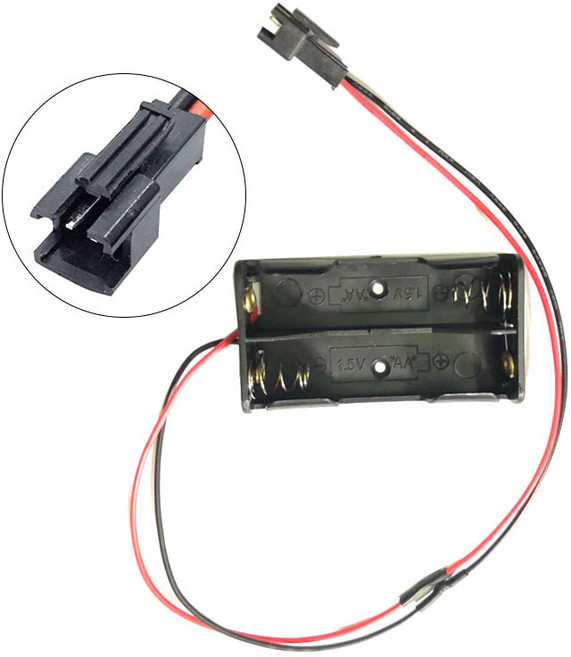 소변기센서 건전지 건전지케이스 계림요업 그린콘트롤 자바 대림 TS 등, JST-SMR-2P(암)