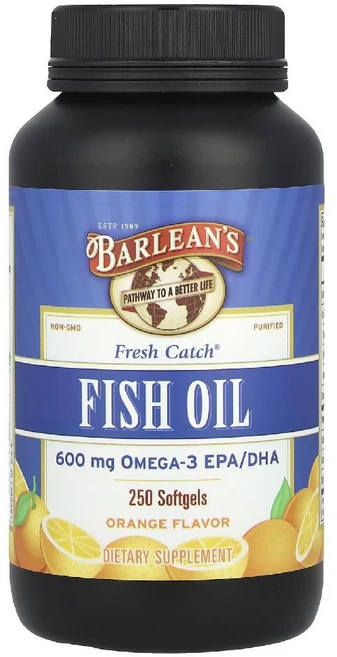 발린스 106774 프레쉬 캐치 피쉬오일 서플리먼트 오메가3 EPA/DHA 오렌지 250 소프트젤, 1개, 250정 - 쿠팡