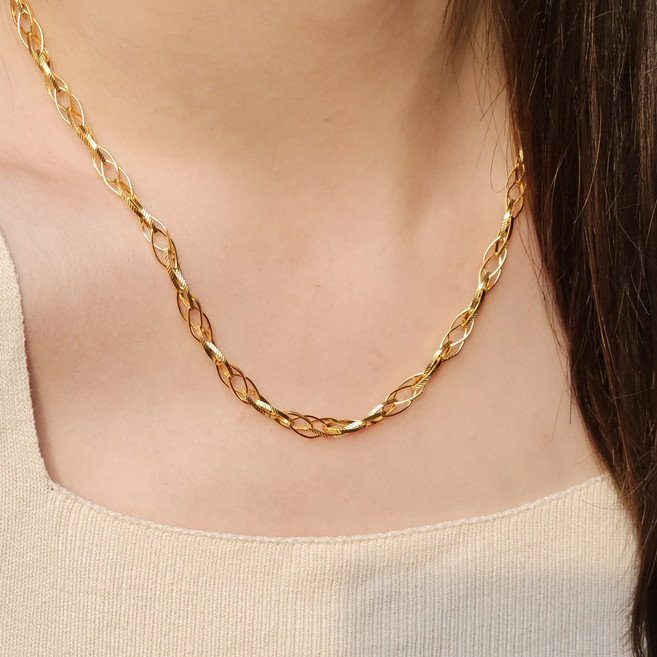 종로 순금 5돈 볼륨 체인 목걸이 디자인 선물