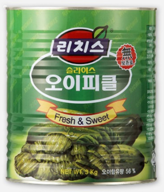 리치스 슬라이스 오이피클, 1개, 3kg