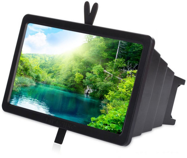 행운몰 스마트폰 화면 돋보기 확대스크린 블랙 휴대폰화면확대경