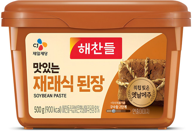 해찬들 재래식 된장, 500g, 1개