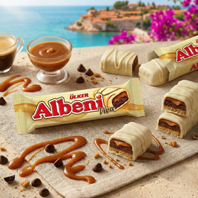 울케르 알베니 비바 (ULKER (White Chocolate Tablet) 70g, 1개, 36g