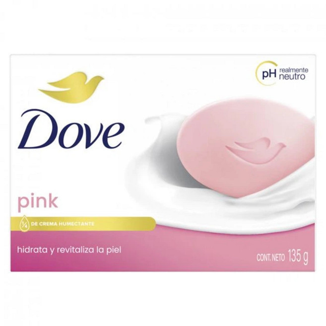 【Dove 多芬】乳霜滋潤香皂-粉紅玫瑰【兔雜tuzha】, 135g, 1入