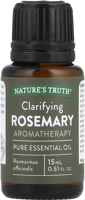 Nature's Truth Pure Essential Oil Clarifying Rosemary 0.51 fl oz (15 ml), NaturesTruthPureEssentialOilCl, 1개, 15ml - 쿠팡