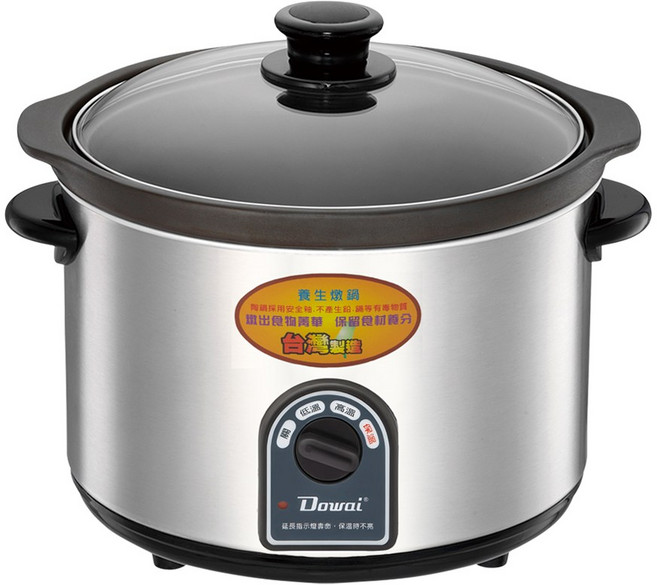 Dowai 多偉 4.7L不鏽鋼耐熱陶瓷電燉鍋, DT-602