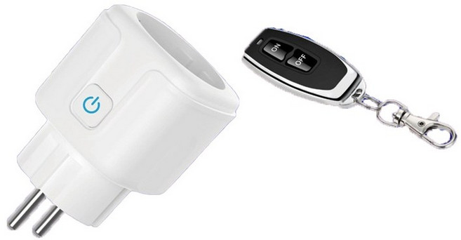 무선 스마트 원격 제어 소켓 스위치 220V 4000W 16A EU FR 범용 플러그 원격 켜기 끄기 조명용 전기 콘센트, 1세트, 1Socket 1Remote