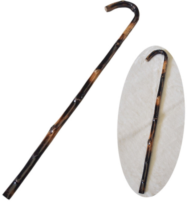 나무지팡이 원목지팡이 어르신 부모님 할머니 할아버지 생신 효도 선물 등산 보조 보행 스틱 지팡이, 1개