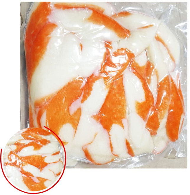 크래미 게맛살 어묵 대용량 1kg 냉동 크리미 게살맛 부침전 분식 반찬 계란말이 샐러드 김밥 볶음밥, 2개
