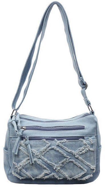 데님 크로스백 여성 캐주얼 데일리 백 숄더백 가방