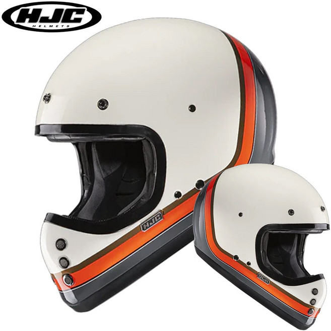 HJC 홍진헬멧 V60 클래식 오토바이 풀페이스 헬멧, SCOBY MC7