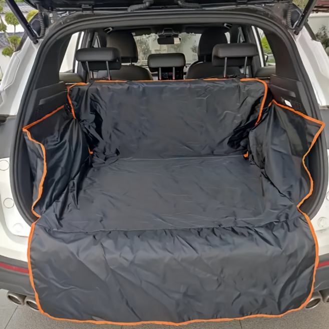 깔끔한 차량용 방수 애견 매트 트렁크 풀커버 카시트, 1개, 블랙