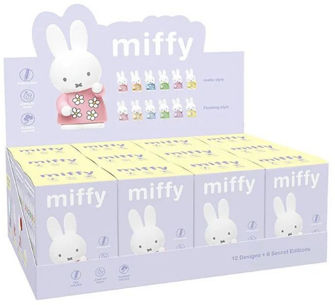 Miffy 米菲 收納架系列 盲盒 公仔 桌面擺件, 1個, 整套端盒【12個】