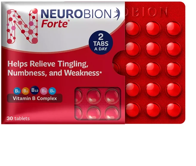 Neurobion Forte Tablet with Vitamin B12 | Helps Manage Numbness and Tingling Sensation Tablet, 2개, 30회분 - 쿠팡