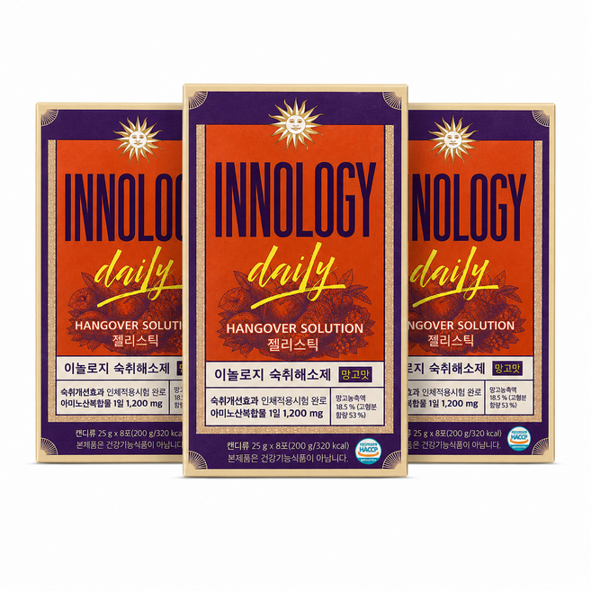 [INNOLOGY] 이놀로지 숙취해소제 젤리스틱 망고맛, 24개, 25g