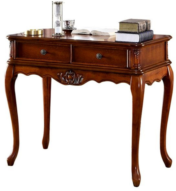 서재용 서재 인테리어 미국식 원목 빈티지 엔틱책상 엔틱, 1m 책상 50cm B