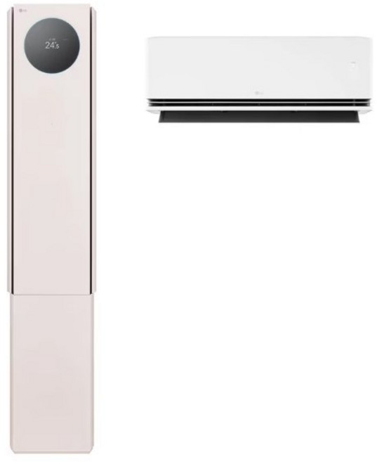 LG 휘센 AI 오브제컬렉션 뷰I 프로 멀티형 에어컨 2in1 FQ18GV6BA2 18평+6평 (58.5+18.7m2) 전국 기본설치 포함, 일반배관형