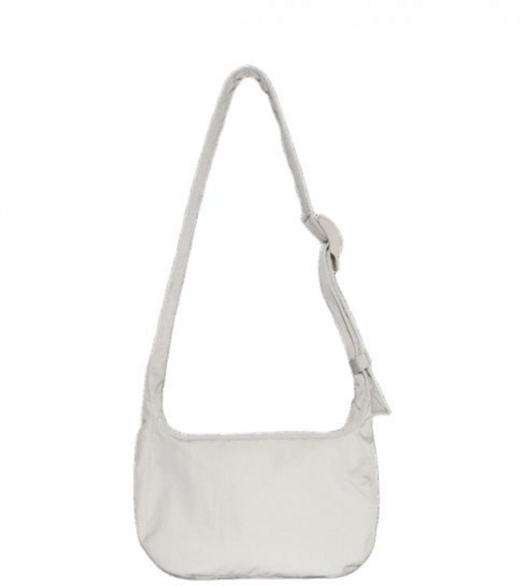 [정품 보증] COS Nylon Crossbody Saddle Bag Light 코스 나일론 크로스바디 새들백 라이트 그레이 스톤